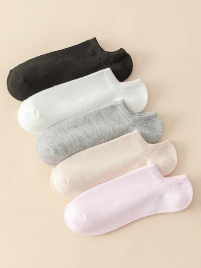5pairsSolidInvisibleSocks - Mais populares em SHEIN
