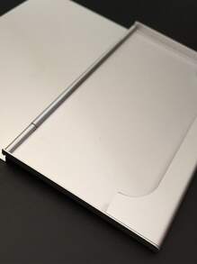 1pc Alloy Card Case - Silver - View 3