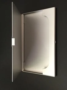 1pc Alloy Card Case - Silver - View 6