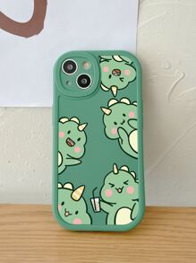 Cartoon Dinosaur Phone Case - Multicolor - View 3
