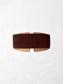 MOTF PREMIUM STUDDED DECOR SYMMETRICAL BUCKLE BELT - Brown - View 9