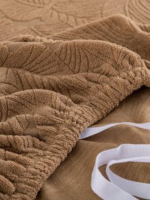 1入組素色沙發巾 - 棕色 - 查看 2