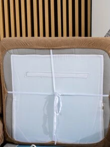 1入組素色沙發巾 - 棕色 - 查看 4