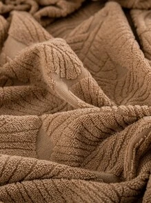 1入組素色沙發巾 - 棕色 - 查看 5