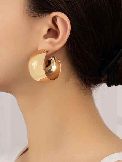 極簡風格開口耳環
