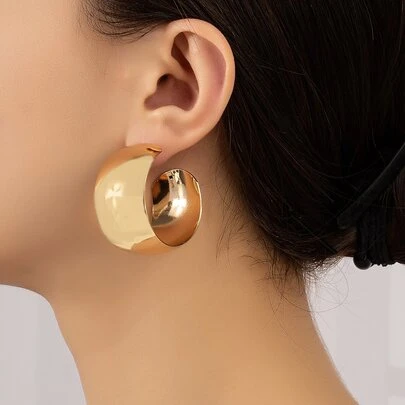 極簡風格開口耳環