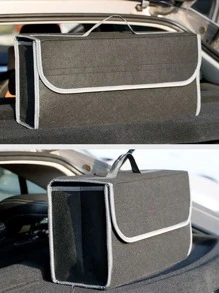 1入組可折疊毛氈車後備箱收納袋 - 黑色 - 查看 5