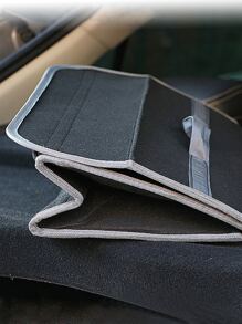 1入組可折疊毛氈車後備箱收納袋 - 黑色 - 查看 6