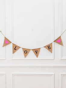 1pc Letter Graphic Pull Flag - Multicolor - View 1