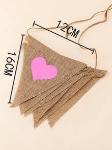 1pc Letter Graphic Pull Flag - Multicolor - View 3