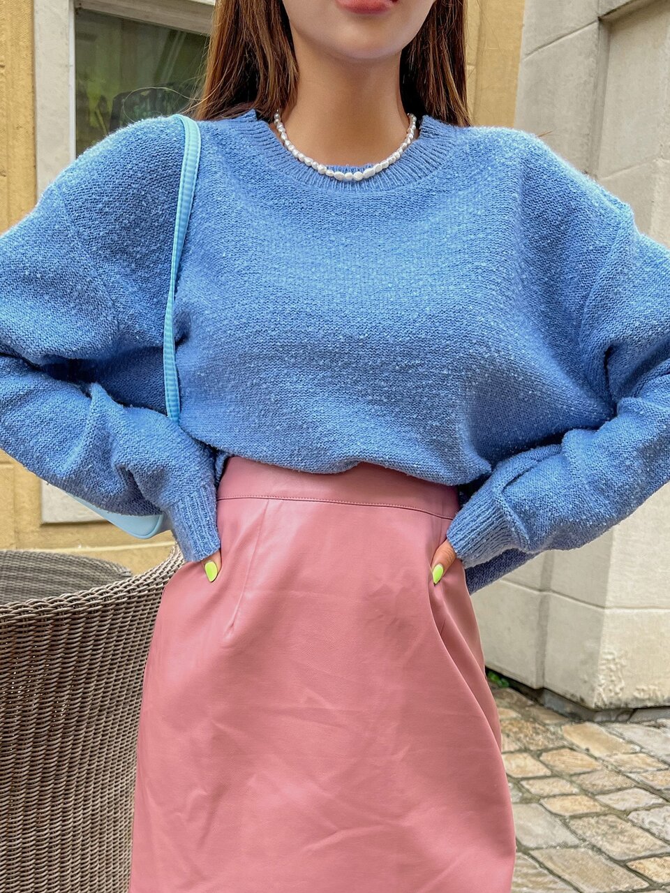 Solid Drop Shoulder Sweater