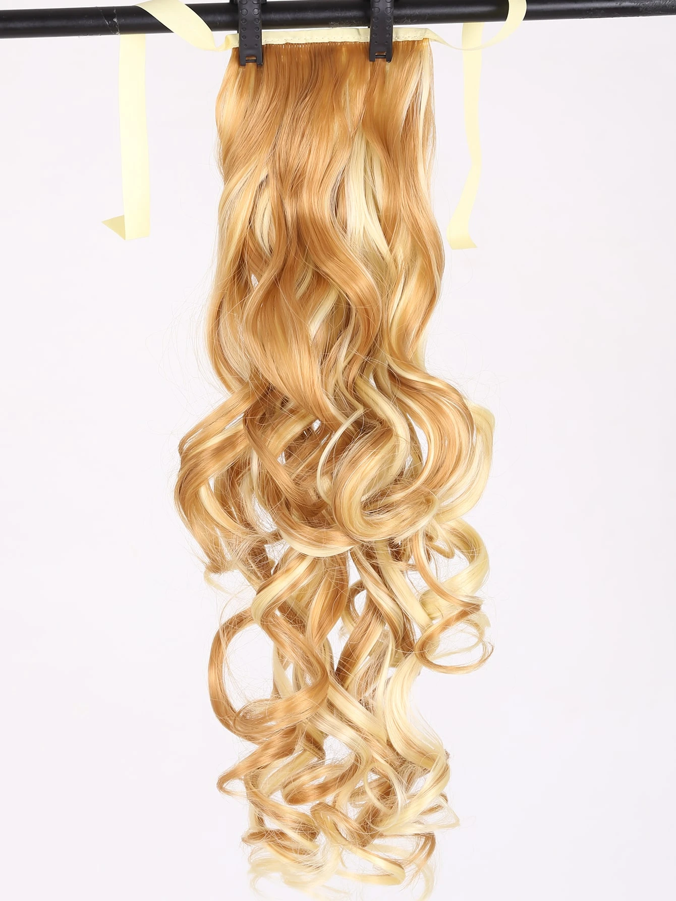 Miniatura 3 de Extensión del pelo largo rizado coleta sintético Multicolor