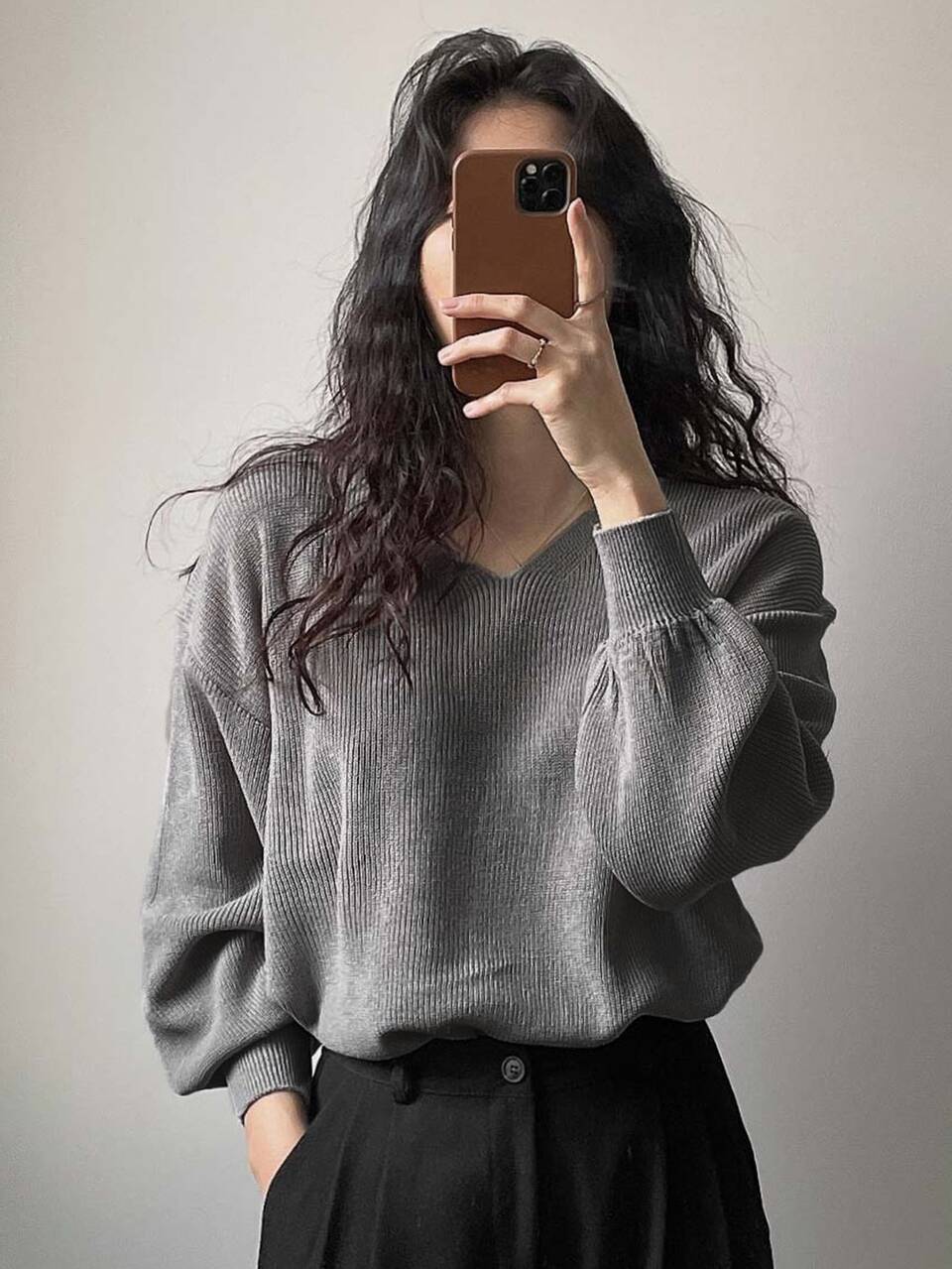 Drop Shoulder Ribbed Knit Sweater,Fall Clothes