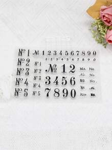 1入組數字設計郵票 - 無色 - 查看 1