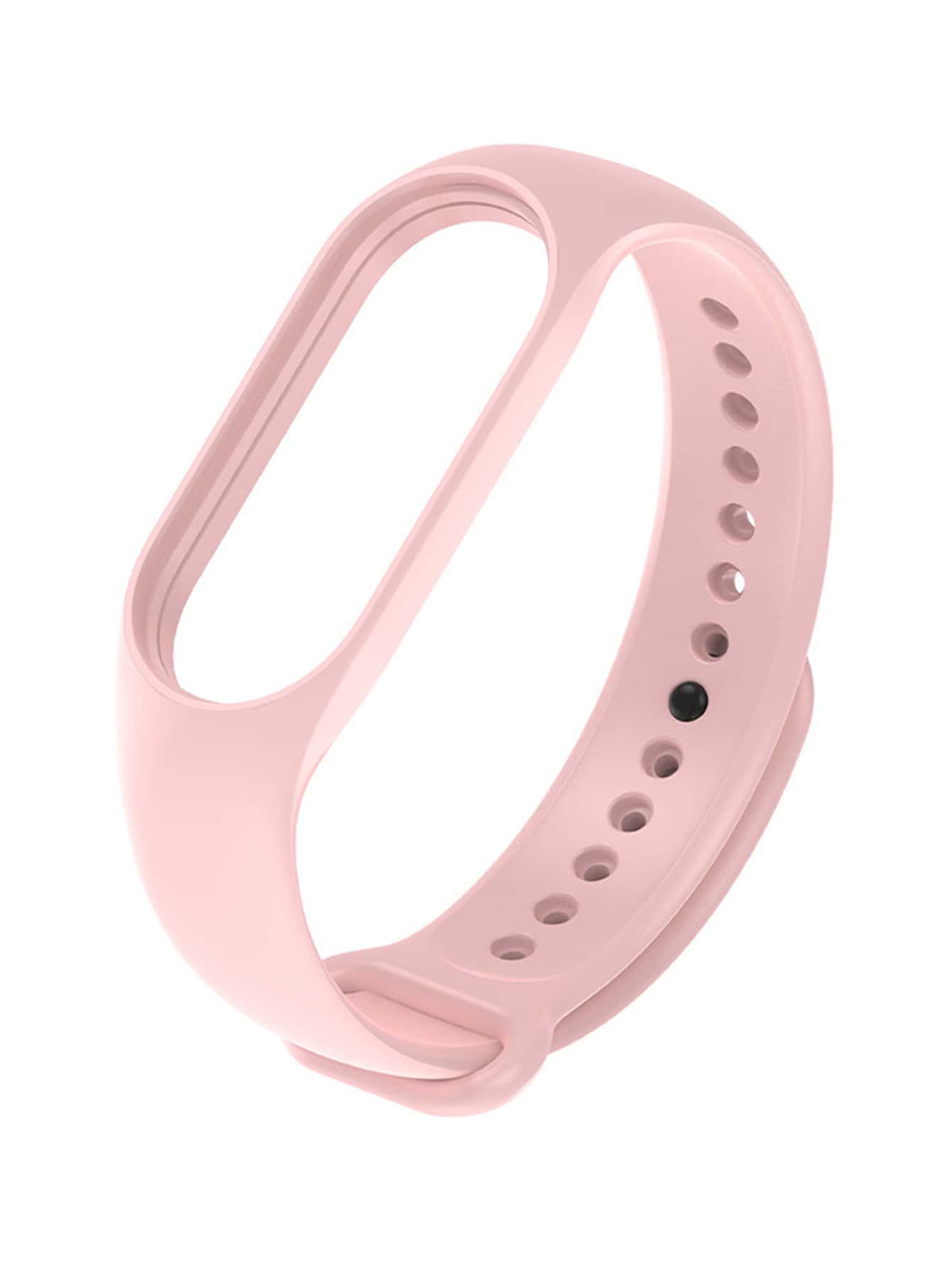 2024年款,1入組男女通用經典灰色軟矽膠運動手錶帶,適用於小米手環8/3/4/5/6/7,小米手環帶 - 粉色 - 查看 1