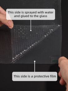 1 Rollo de película de ventana de 17,73 pulgadas de ancho con efecto de mosaico arcoíris 3D de vitral holográfico | Estática de privacidad decorativa - Multicolor - Ver 10