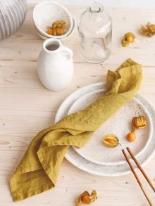 1pc vải màu rắn - Màu vàng - Xem 2
