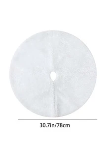 Christmas Fluffy Decorative Rug - White - View 3