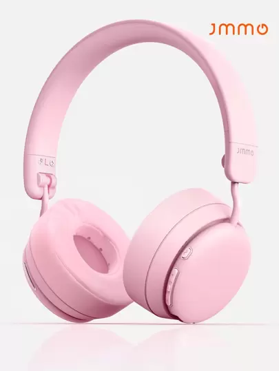 JMMO Auriculares inalámbricos plegables tipo diadema, con conector de audio de 3.5 mm, hasta 20 horas de batería y controladores de 40 mm, para viajar, oficina, teléfono móvil, PC, regalos de Navidad, imprescindibles para otoño e invierno