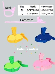 1pc Parrot Flying Harness Leash Set, Super Light Bird Leash For Training And Walking - Multicolor - View 4