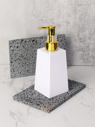 带防锈泵的塑料皂液器（200毫升，6.8盎司），适用于浴室和厨房水槽，白色、绿色、银色厚皂液器瓶，家居浴室装饰秋季装饰，返校季