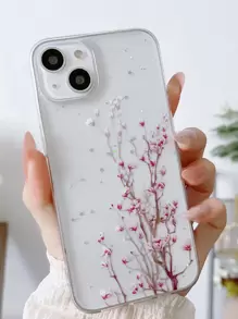 Floral Clear Phone Case - Multicolor - View 1