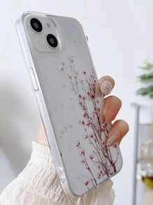 Floral Clear Phone Case - Multicolor - View 3