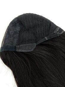 tóc giả tổng hợp dài thẳng có mái - màu đen - Xem 10