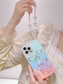 二合一心形图案手机壳，带挂绳，国际版，非国内版 - 彩色 - 查看 7