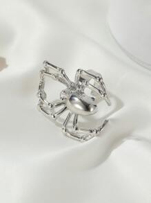 Spider Decor Ring - Silver - View 2