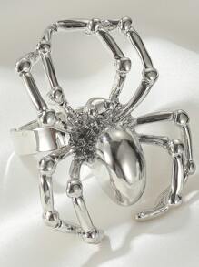 Spider Decor Ring - Silver - View 3