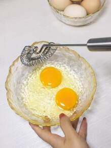 1pc Stainless Steel Whisk, Multifunction Egg Beater For Kitchen