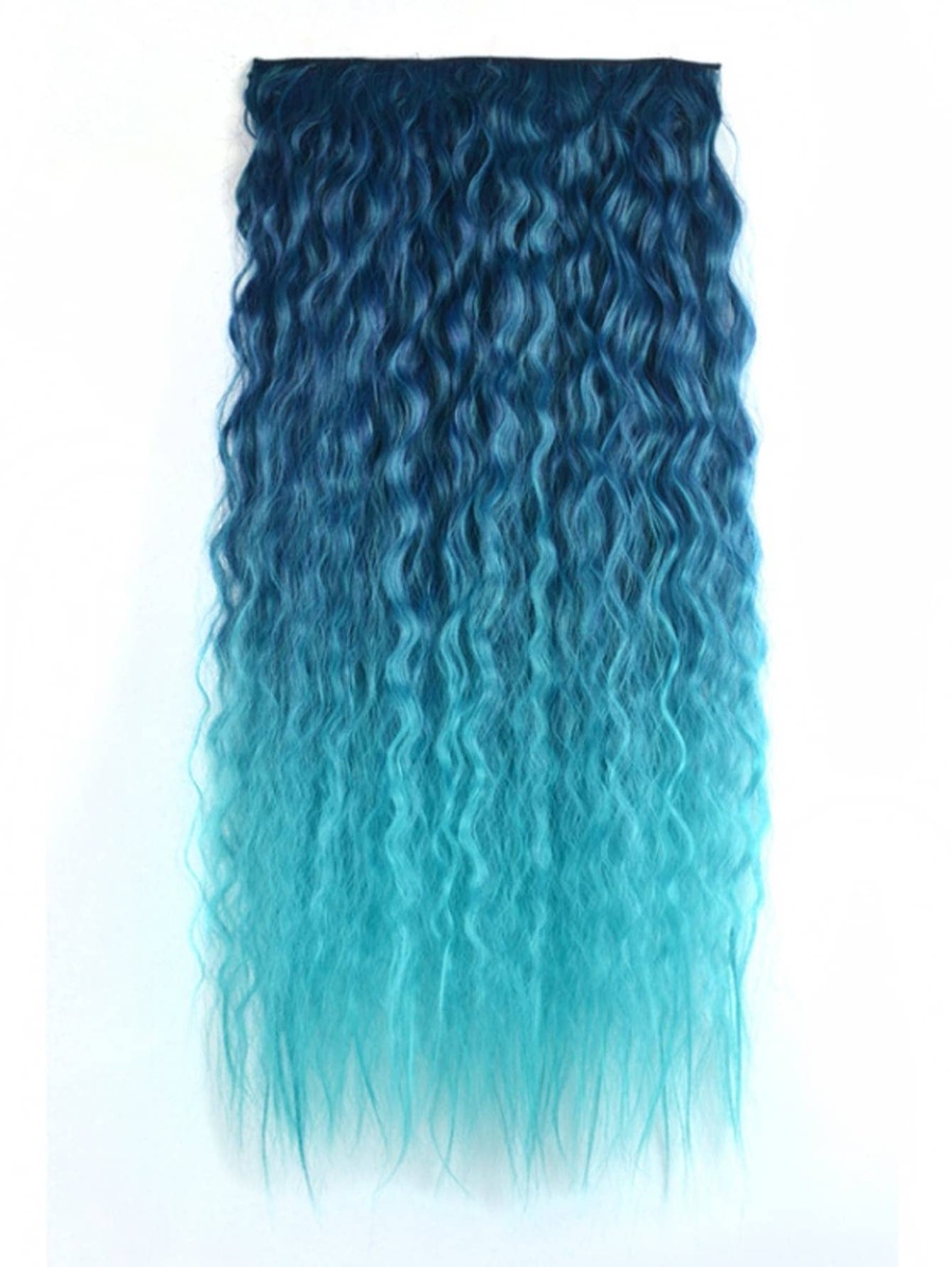 Ombre Curly Synthetic Hair Extension - Multicolor - View 1