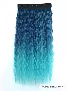 Ombre Curly Synthetic Hair Extension - Multicolor - View 2