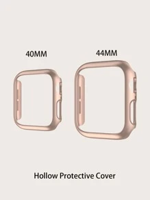 素色Apple Watch保護殼 - 玫瑰金 - 查看 4
