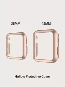 素色Apple Watch保護殼 - 玫瑰金 - 查看 3