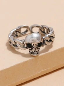 Vòng cổ trang trí hộp sọ - Màu Bạc Cổ - Xem 3