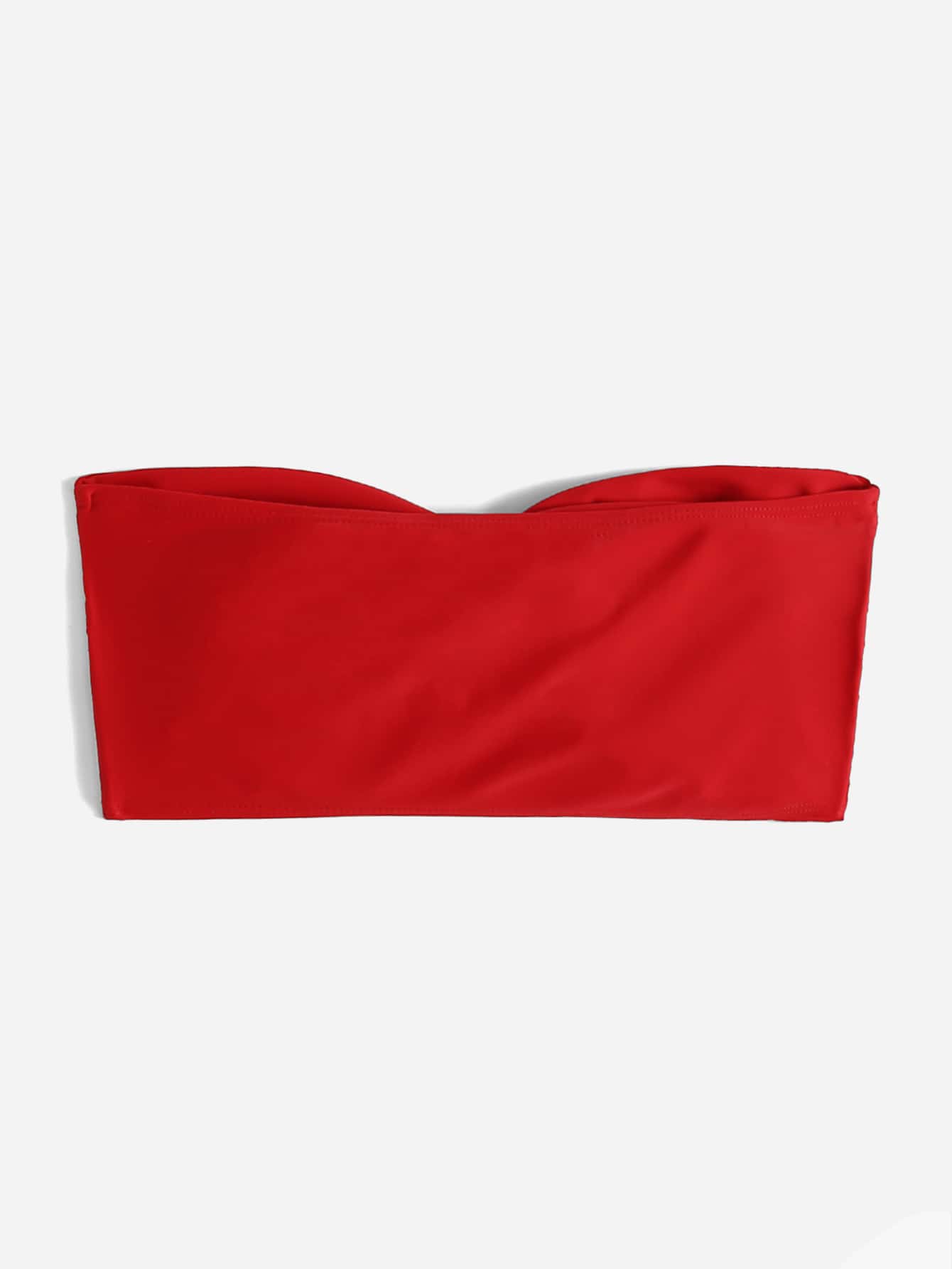 Summer Beach Solid Twist Bikini Top