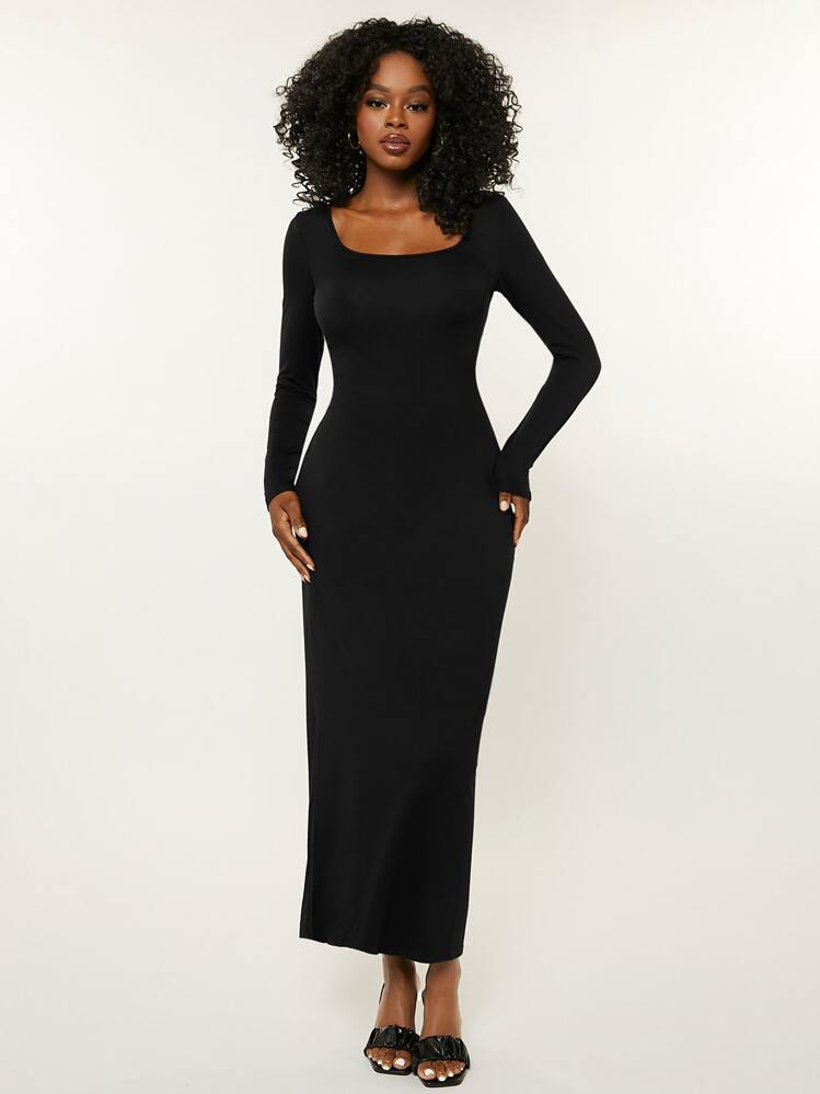 long sleeve bodycon dress shein The EveryWear Maternity Bodycon Tank Dress  Ingrid & Isabel