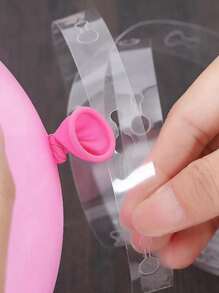 小氣球配件5m氣球鏈緞帶婚禮派對生日背景裝飾氣球鏈條拱形小氣球用品 - 無色 - 查看 2