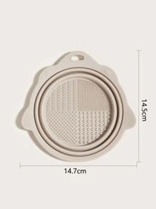 件可折疊矽膠洗碗碗 - 淺灰色 - 查看 3