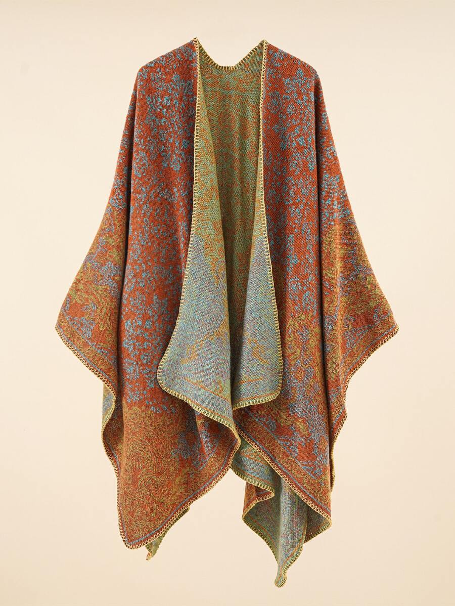 1pc Flower Print Shawl Scarf