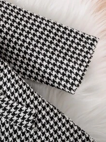 嬰兒千鳥格印花外套不帶T恤 - 黑與白 - 查看 5