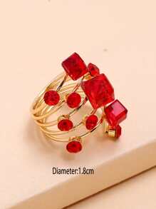 Ring mit Strass Dekor, Wickel