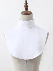 Solid Dickey Collar - White - View 2