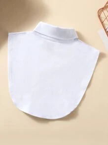 Solid Dickey Collar - White - View 3