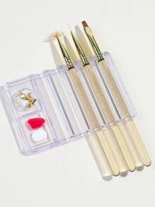 1个美甲笔架，美甲用品，美甲工具，美甲艺术工具，返校季，美甲，美甲贴片工具 - 無色 - 查看 1