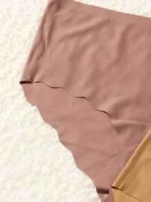 Plus 3pack Scallop Trim Panty Set - Multicolor - View 4