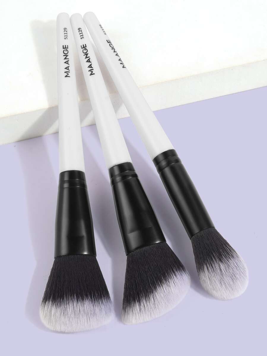 MAANGE Bộ 3 cọ trang điểm chuyên nghiệp, dụng cụ trang điểm với sợi mềm dễ mang theo, cọ phấn, cọ má hồng, cọ tạo khối, cọ du lịch, bộ cọ, bộ cọ trang điểm, bộ cọ trang điểm, bộ trang điểm hoàn chỉnh, bộ cọ trang điểm, bộ trang điểm hoàn chỉnh, bộ cọ, bộ cọ trang điểm, bộ quà tặng trang điểm, bộ
