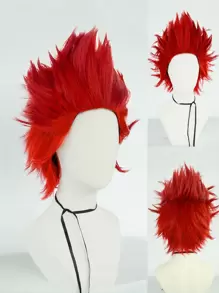 Tóc giả tổng hợp Cosplay ngắn - Đỏ - Xem 2